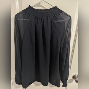 NWOT Ann Taylor Factory sheer sleeve blouse